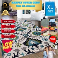 Karpet Gebu Baldu Tebal Carpet Corak Timbul 5D (7 x 8 kaki) - 1 CARPET RUG TEBAL 5 BINTANG HOTEL ADA