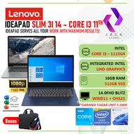 laptop lenovo ideapad slim 3i - intel core i3 1115g4 ram 16gb 14.0 fhd - laptop + bonus ram16gb/512ssd