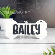 New Product Personalized Wooden Dog Bone Sign, Dog Decoration, Hanging Personalized Dog Gift