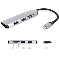 ATLANTIS DONGLE TYPE C TO USB HUB + HDMI 4K / TYPE C TO HDMI