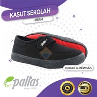 KASUT SEKOLAH PALLAS JAZZ KASUT HITAM 1 LEKAT ( SCHOOL SHOE 1 VELCRO STRAP BLACK PALLAS ) - 204-031B