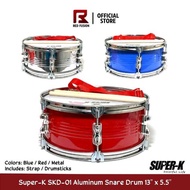 Super-K Skd-01 Aluminum Snare Drum 13" X 5.5" Efe