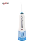 Máy tăm nước cầm tay Maxcare M1Pro Công nghệ phun sóng âm sonic 5 mức độ lực tặng kèm 6 đầu tăm & đầ