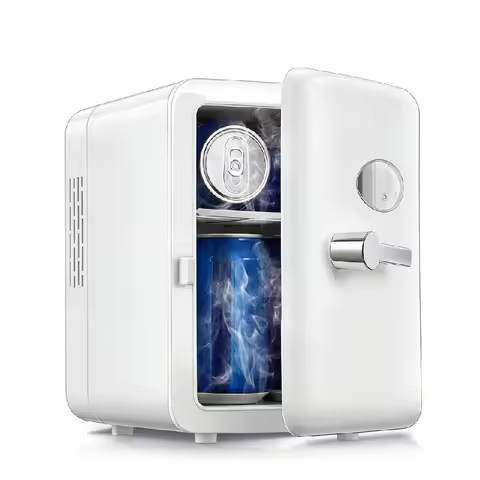 Portable 4L Mini Beauty Fridge Car & Home Dual Use Cooling Heating Refrigerator Skincare Cosmetics M