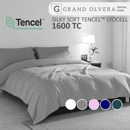 Grand Olvera TENCEL Fitted Bedsheet Set – Grey | 1600TC | Hotel-Grade, Cooling & Hypoallergenic Shee