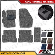 Coil Matting Mazda 3 2003-2013 mazda3 nomad spaghetti car mat floor guard mattings