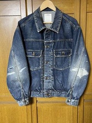 Visvim SS 101XX JKT DMGD-1006 SIZE 2