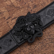 Fashion Accessories Unisex Belt Durable Belt Metal Buckle Genuine Leather Crocodile