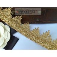4CM Gold Silver Decorative Lace Clothing Accessories DIY Material 3.80 Yuan 1 Meter JA0701