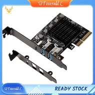 [UTnus9ddL] 2 USB 3.2 Gen2 X2 A and 1 USB C Type-C PCIe X4 Host Controller Card 20Gbps High Speed In