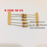20 Pieces Resistor R 1W 270K Error Value +-5% R1 Watt 270km Carbon Film Fixed