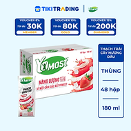 Thùng 48 Hộp Yomost Thạch Trái Cây Hương Dâu (48x180ml)