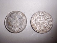 Uang Kuno/Lama Koin 25 Sen Rupiah (Rp) Terbitan 1955