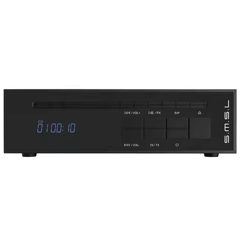 SMSL PL20 Dual Way Bluetooth 5.3 and One Touch CD Ripping DAC Player with USB Playback for Hassle-Fr