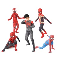 Superhero Kostum Bodysuit untuk Kanak-Kanak Spandeks Zentai Halloween Krismas Purim Spider Man Cosplay Jumpsuit a 3d