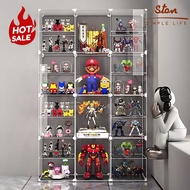 STON Plastic Transparent Display Gundam Display Stand Model Storage Cabinet Bedroom Building Block T