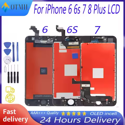 Grade AAA +++ Screen For iPhone 6 6S 7 8 Plus LCD With Perfect 3D Touch Screen Digitizer Assembly Fo