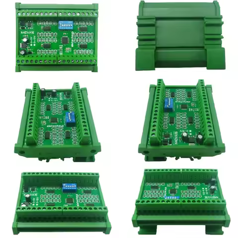 Modbus 16CH Differential Voltage Collector 0-5V 0-10V RS485 Analog Input Module for LI-ON LI-PO NIMH