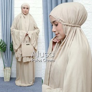 Plain Mukena Alusa Super Jumbo Adult Mukenah Jumbo Traveling Bali Alusa Premium Latest 2023 Soft Jum