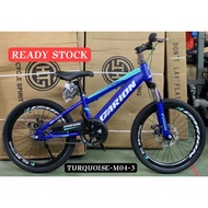 【SIAP PASANG】 Basikal Budak Size 20" HTG Bike with Disc Brake Fork Suspension Bicycle 20inch【READY S