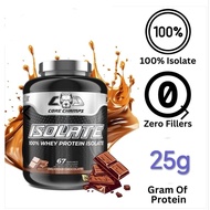 🎊 CORE CHAMPS (USA) 100% Pure ISOLATE whey protein, 5lb/2.27kg, 25g Protein, 67sv
