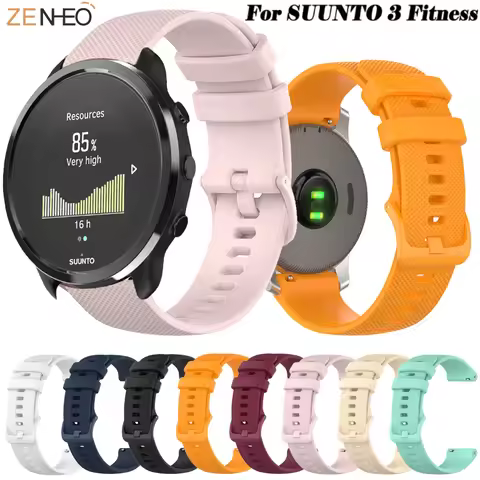 20mm Watch Strap for SUUNTO 3 Fitness Silicone Wriststrap Sport Replacement Wristband Straps Smart W