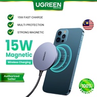 UGREEN 15W MagSafe Magnetic Wireless Charger Qi2 USB-C Nylon Qi 2 Fast Charging Pad iPhone 17 16 Pro