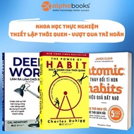 Book - Habit Training & Personal Development: Deep Work + The Power of Habit + Atomic Habits (Combo/