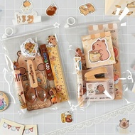 WEISON - Stationery Set Gift Capybara Notebook Sticker School Supplies Sticky Book DIY CorrectionNot