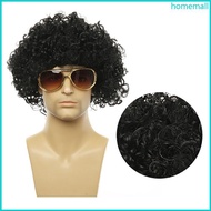HO 80s Disco Costume Set for Men Women 80s Costume Accessories Hippie Glasses Necklace Curly Rock Wi