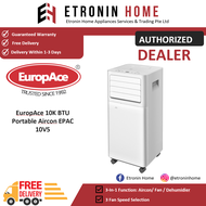 EuropAce 10K BTU Portable Aircon EPAC 10V5