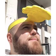 Creative Palm Sun Hat Funny Palm Headband Sun Hat Summer Outdoor Anti-Ultraviolet Funny Hat