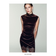 LA9488 - Bronze Coffee Chic Lace | Mini Dress