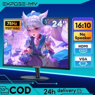 EXPOSE Speaker 75 HZ LED Monitor PC Gaming Monitor 24 Inch HDMI VGA