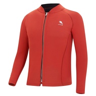 Swim Suit 2mm Neoprene Wetsuit Mens Split Long Sleeve Surf Snorkel Top Jacket Warm Water Sports Surf