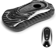 T-carbon Carbon Fiber Key Fob Cover Compatible with Mercedes Benz Key fob Cover EQS, EQE, S580, S500