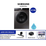 Samsung WW12TP94DSX/SP Front Load 12kg QuickDrive Washer | No Dryer Function | AI Control | 2 years 