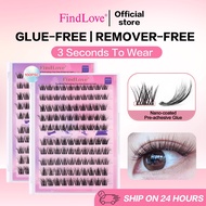 FindLove 5D Fluffy Glue Free Eyelash   C Curl 11-15mm  Eyelash Extension