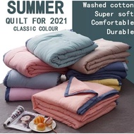 COTTON BLANKET QUILT SOFT COMFORTER KING SIZES 200*220cm WASHABLED COTTON QUILT SELIMUT SINGLE SIZE 