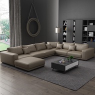 scandinavian Fabric Sofa U Corner Sectional Sofa Simple Modern Removable Fabric Sofa for Small and L