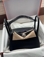 門市現貨Hermes Lindy 26 noir phw 黑銀tc皮  w stamp