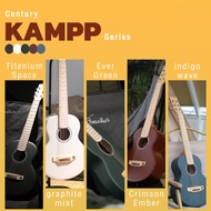 Century KAMPP Travel Guitar 30-Inch Acoustic Spruce Wood For Camping Portable