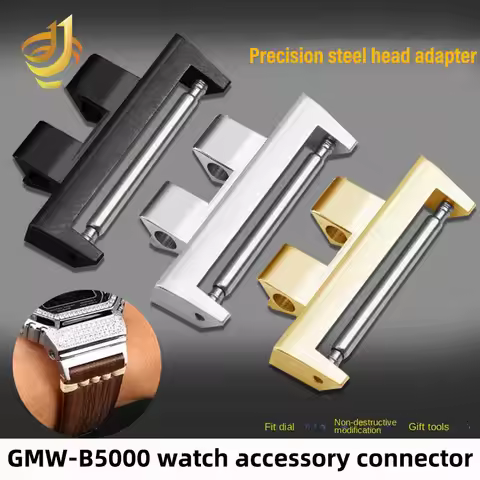 1pair Connector Adapter For Casio GSHOCK GMW-B5000 GM-B2100 316L Stainless Steel to 22MM universal w