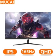 MUCAI 32 Inch Monitor 165Hz Gaming 2K Computer Screen 144Hz QHD 1440P Light Display DP HDMI-compatible Power Por 2560*14