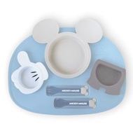 日本製 Mickey Mouse 造型餐盤餐具6件組 (平行進口)