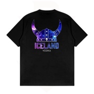 KATUN Iceland Vodka Absolud T-Shirt Men's Top/ 24s Combed CottonWanita