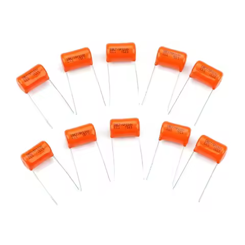 10Pcs 200v 715P .022uf Orange Drop Capacitors Tone Caps Guitar Tone Capacitor Lightweight Electric G