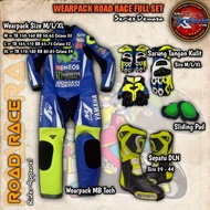 ( NON COD) WEARPACK SET SEPATU SARUNG TANGAN SIAP BALAP ROAD RACE MOTOGP