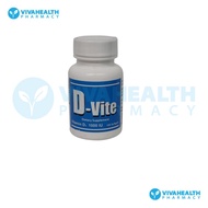D-Vite (Vitamin D3) 1000IU 100s