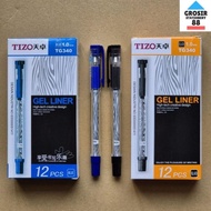 Bolpoin Pena TG340 TIZO 1.0 mm Bolpen Tanda Tangan ORIGINAL (1 LUSIN)